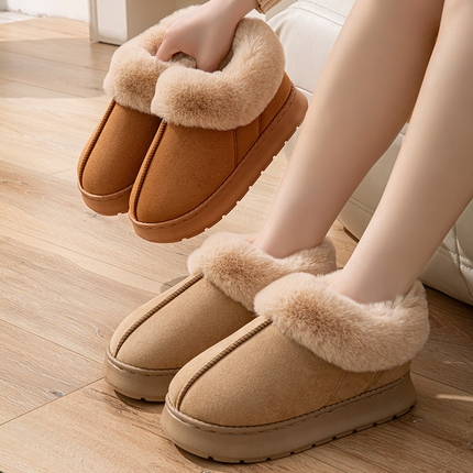 12.16【暖冬季 三人助力9.9带回家】日式无印加厚防水包跟鞋