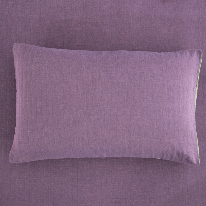 91家纺网 家纺一手货源 找家纺 （总）鲁爱 2025新款色织提花全棉双层纱床笠（正反两用）