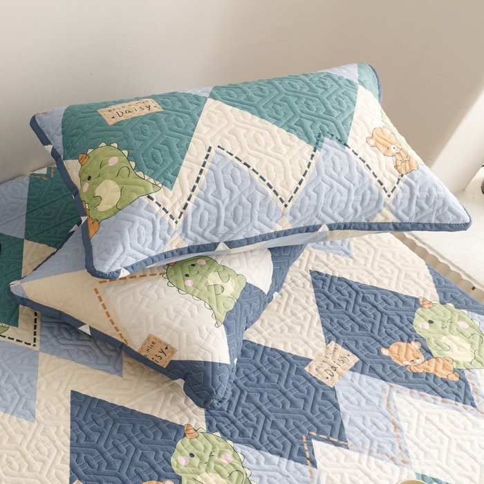 91家纺网 家纺一手货源 找家纺 2024新款全棉夹棉枕套-印花类 淘淘龙