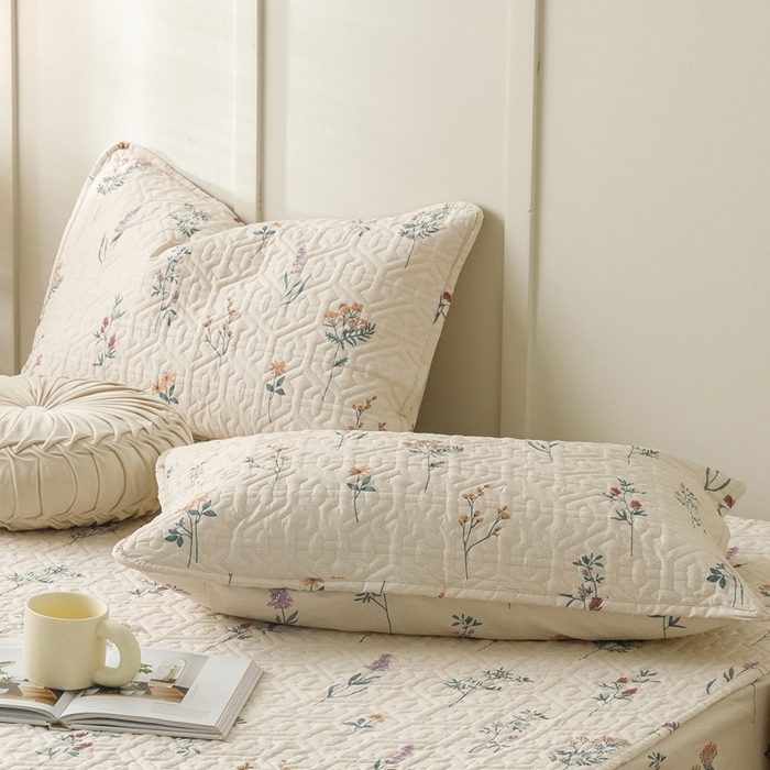 91家纺网 家纺一手货源 找家纺 2024新款全棉夹棉枕套-印花类 四季予你