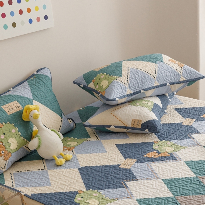 91家纺网 家纺一手货源 找家纺 2024新款全棉夹棉枕套-印花类 淘淘龙