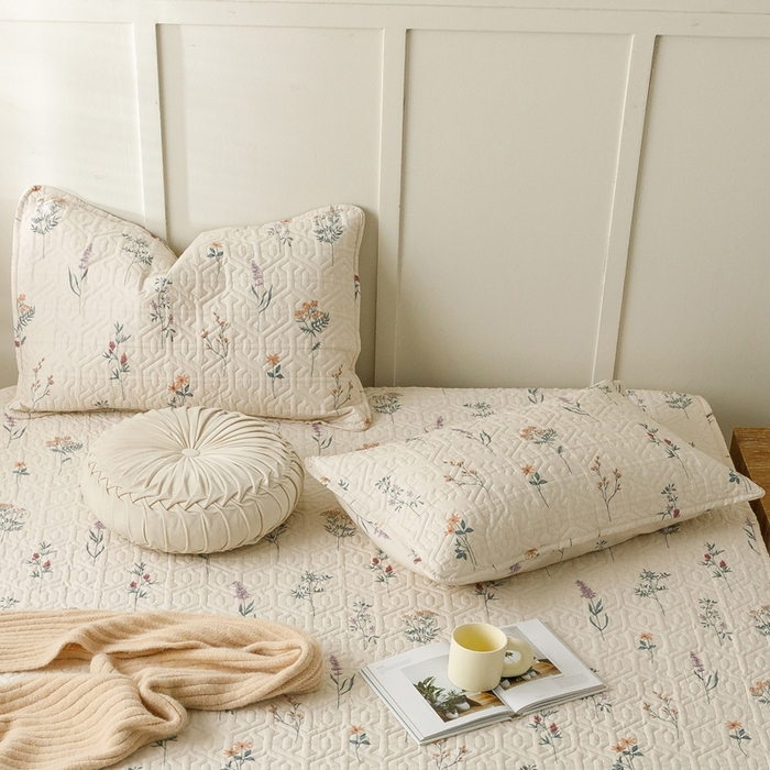 91家纺网 家纺一手货源 找家纺 2024新款全棉夹棉枕套-印花类 四季予你