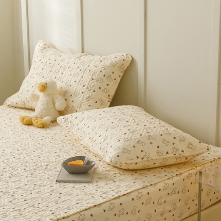 2024新款全棉夹棉枕套-印花类 贝贝熊