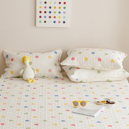 2024新款全棉夹棉枕套-印花类 活力波点