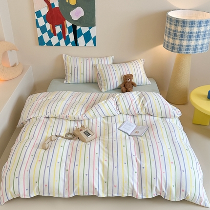 91家纺网 家纺一手货源 找家纺 （总）三味舒屋 2025新款卡通印花牛奶绒单被套枕套床笠