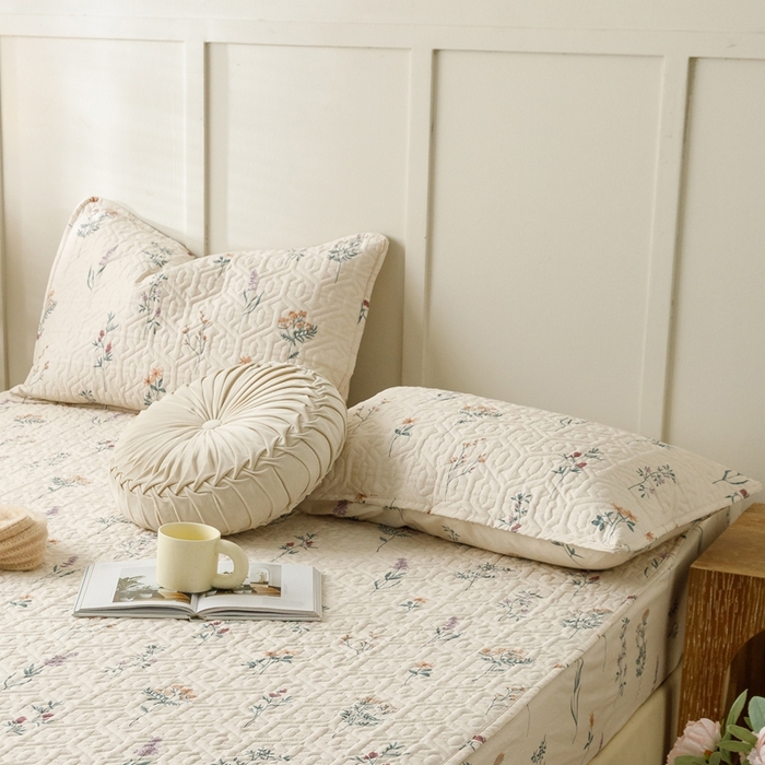 91家纺网 家纺一手货源 找家纺 2024新款全棉夹棉枕套-印花类 四季予你