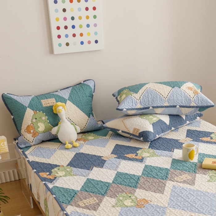 91家纺网 家纺一手货源 找家纺 2024新款全棉夹棉枕套-印花类 淘淘龙