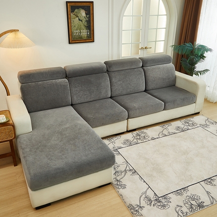 91家纺网 家纺一手货源 找家纺 逐日沙发套 2024新款超柔云感绒沙发笠 超柔云感绒-深灰色