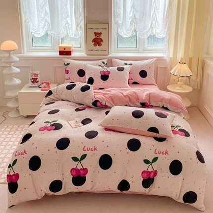 91家纺网 家纺一手货源 找家纺 （总）斯卡诺2025新款直播轻奢爆款小清新牛奶宝宝绒四件套