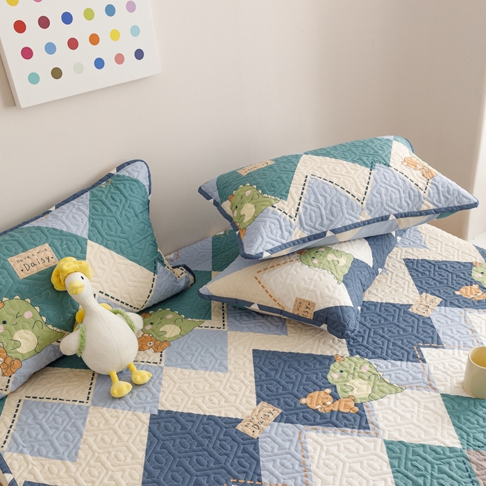 91家纺网 家纺一手货源 找家纺 2024新款全棉夹棉枕套-印花类 淘淘龙