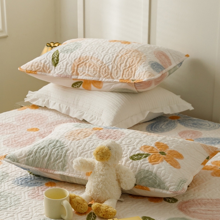 91家纺网 家纺一手货源 找家纺 2024新款全棉夹棉枕套-印花类 秋洛