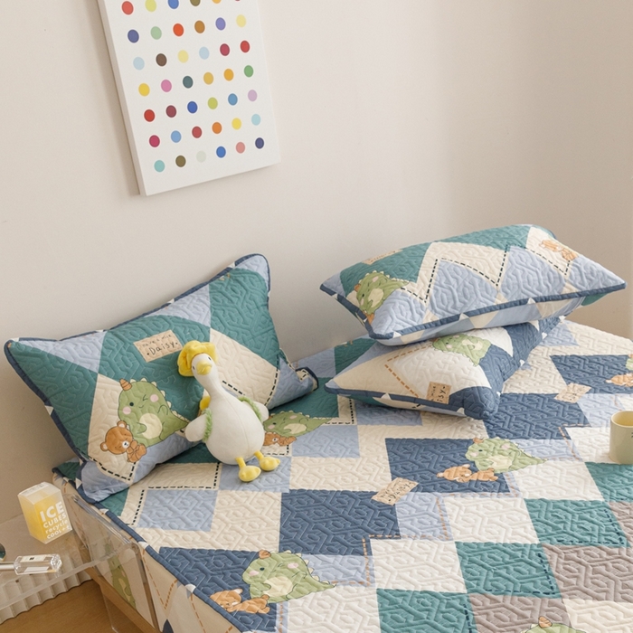 91家纺网 家纺一手货源 找家纺 2024新款全棉夹棉枕套-印花类 淘淘龙