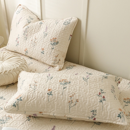 91家纺网 家纺一手货源 找家纺 2024新款全棉夹棉枕套-印花类 四季予你