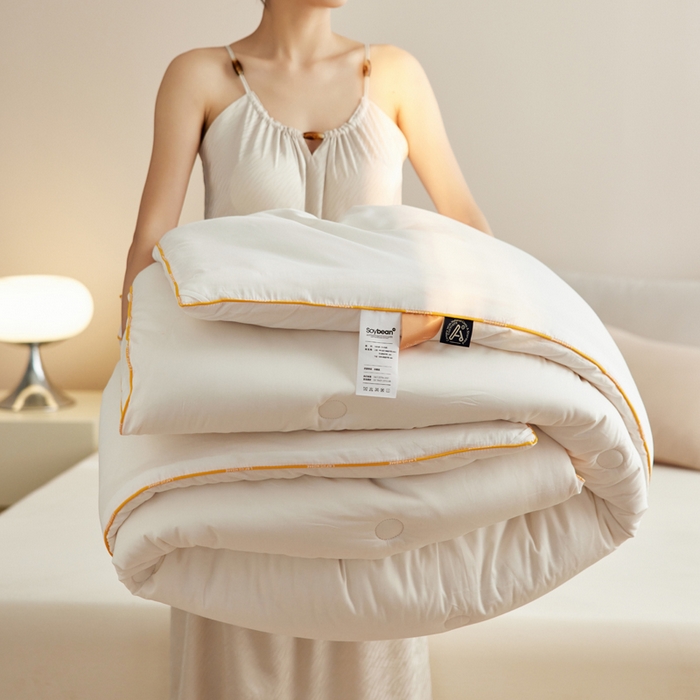 91家纺网 家纺一手货源 找家纺 （总）莱福仕家纺 2024新款60支全棉99抗菌大豆被