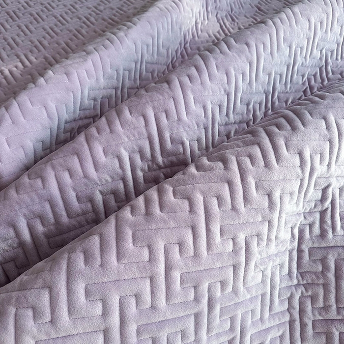 91家纺网 家纺一手货源 找家纺 恋绒家纺 2025新款高克重240克宝宝绒床盖一面绒一面棉床罩 优雅紫