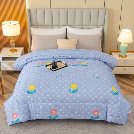 91家纺网 家纺一手货源 找家纺 （总）好梦来家纺（原锦茂家纺） 2025新款亲肤棉羽丝绒印花冬被系列