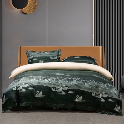 91家纺网 家纺一手货源 找家纺 （总）莱欧纳家纺 2025新款全棉提花四件套