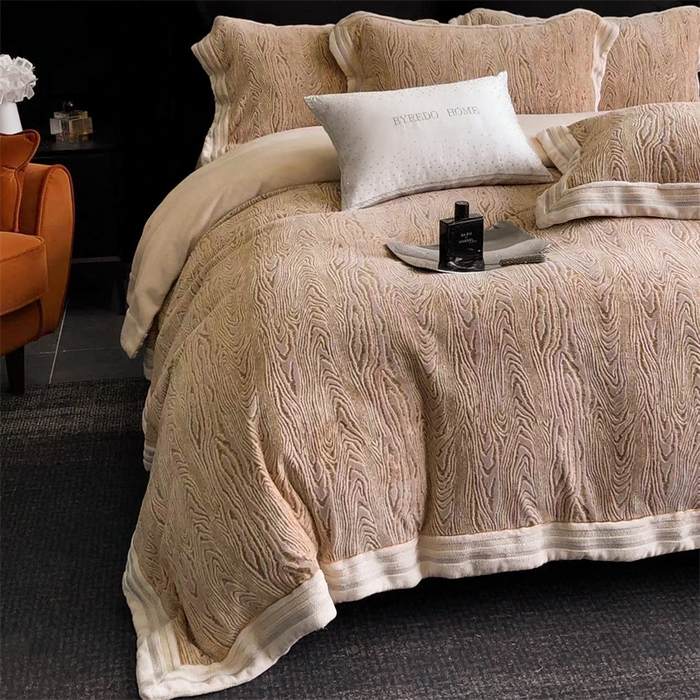 91家纺网 家纺一手货源 找家纺 馨蕊家居 2024新款秋冬轻奢煦暖绒四件套-尤拉 尤拉-美拉德