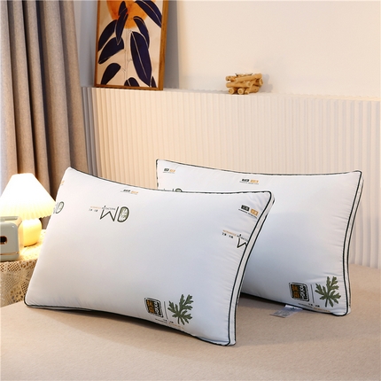 金牛枕芯 2024新款单边双边艾草枕芯枕头 蓝色双边高枕800克