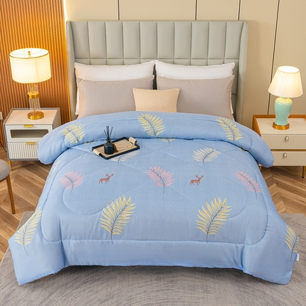 91家纺网 家纺一手货源 找家纺 （总）好梦来家纺（原锦茂家纺） 2025新款亲肤棉羽丝绒印花冬被系列