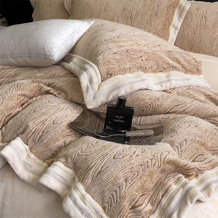 91家纺网 家纺一手货源 找家纺 馨蕊家居 2024新款秋冬轻奢煦暖绒四件套-尤拉 尤拉-美拉德