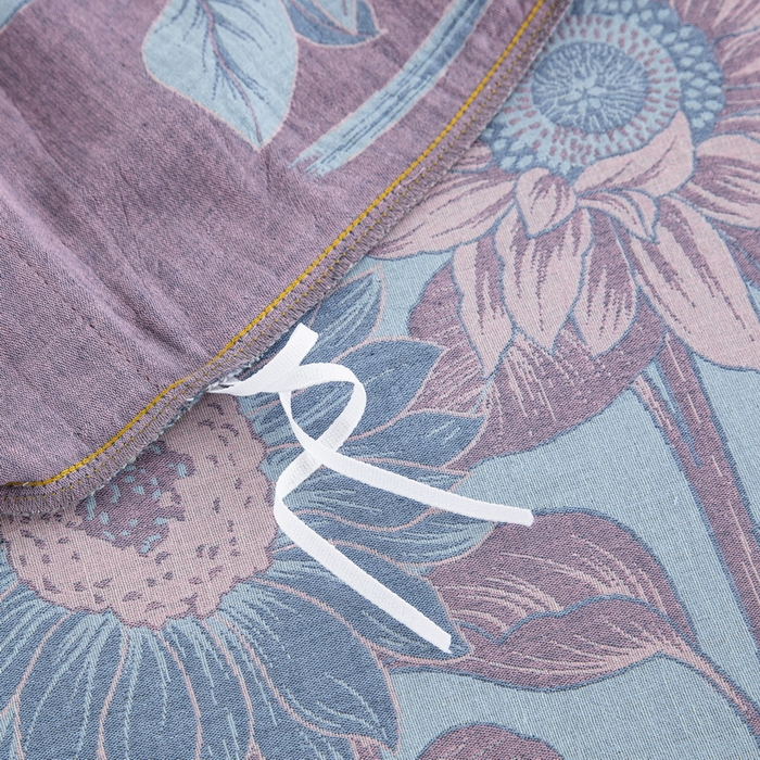 91家纺网 家纺一手货源 找家纺 鲁爱 2025新款全棉色织双层纱纽扣款四件套 一举夺魁-浅兰