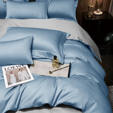 未来家居 2024新款100S长绒棉丽姿四件套 丽姿-锦蓝