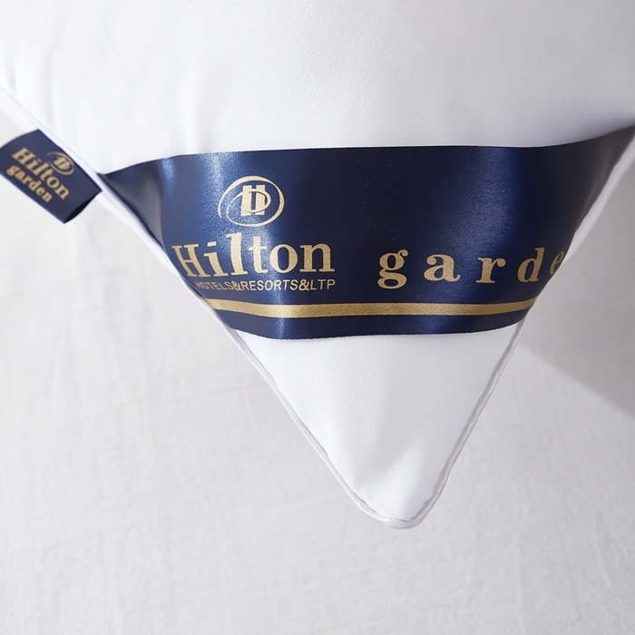 91家纺网 家纺一手货源 找家纺 金牛枕芯 2024新款酒店枕芯希尔顿酒店同款枕芯枕头羽丝绒压缩枕芯 白色高枕900克