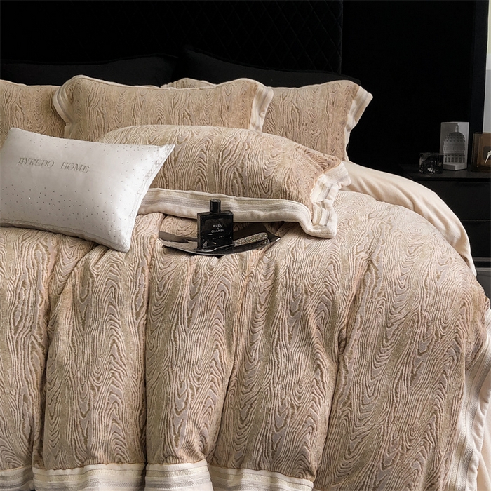 91家纺网 家纺一手货源 找家纺 馨蕊家居 2024新款秋冬轻奢煦暖绒四件套-尤拉 尤拉-美拉德