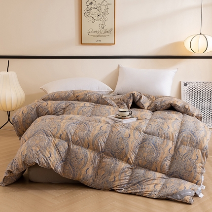 91家纺网 家纺一手货源 找家纺 （总）兰言诺羽绒被 2025新款95%白鹅绒被被子被芯