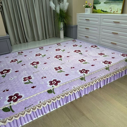 91家纺网 家纺一手货源 找家纺 （总）铭源榻榻米炕盖 新款牛奶绒防滑榻榻米炕盖