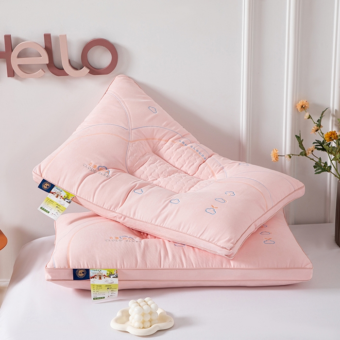 91家纺网 家纺一手货源 找家纺 佳尚枕芯 2025新款A类云感SPA枕芯酒店护颈枕头枕芯 云感SPA护颈枕-粉色