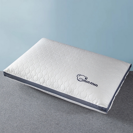 （总）织布人 2024新款枕芯海澜同款A类立体minmin小熊刺绣枕头护颈枕芯48*74cm/只