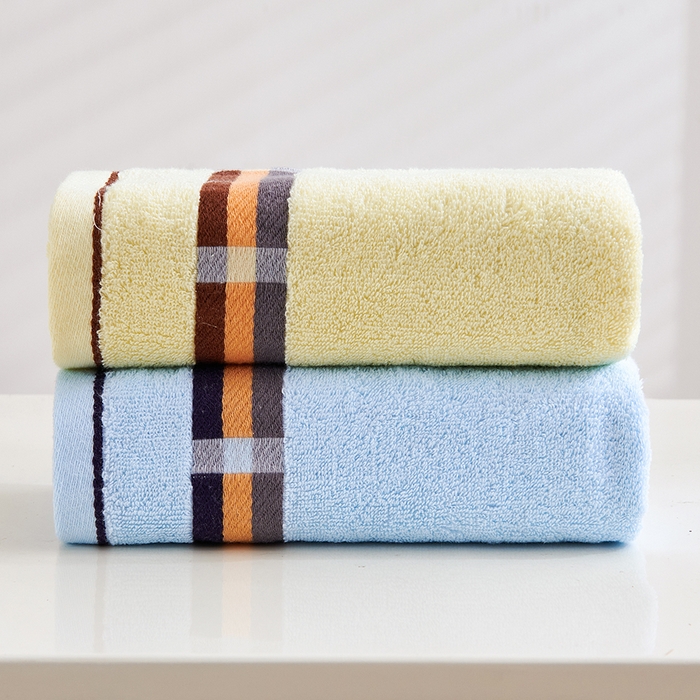 91家纺网 家纺一手货源 找家纺 悦然毛巾被 2024新款云柔亲肤全棉家用毛巾 段格-米黄