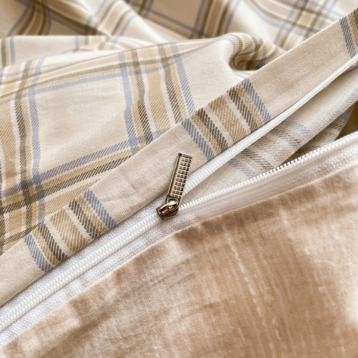 91家纺网 家纺一手货源 找家纺 绵庭家纺 2024新款全棉印花四件套 夏洛克咖