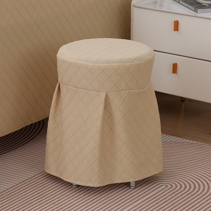 91家纺网 家纺一手货源 找家纺 琪宝阁 2024新款莫代尔针织棉美 容床罩套件-华夫格 卡其