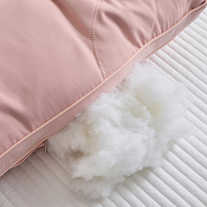 91家纺网 家纺一手货源 找家纺 佳尚枕芯 2024新款蚕丝乳胶护颈枕枕头枕芯 蚕丝乳胶枕粉色