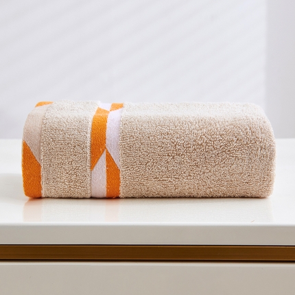 91家纺网 家纺一手货源 找家纺 悦然毛巾被 2024新款云柔亲肤全棉家用毛巾 斜律-咖啡