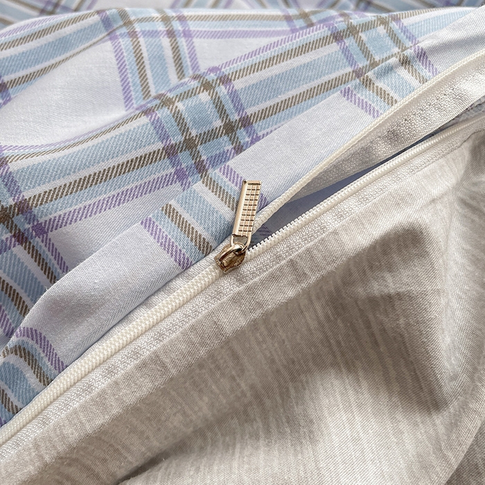 91家纺网 家纺一手货源 找家纺 绵庭家纺 2024新款全棉印花四件套 夏洛克 蓝