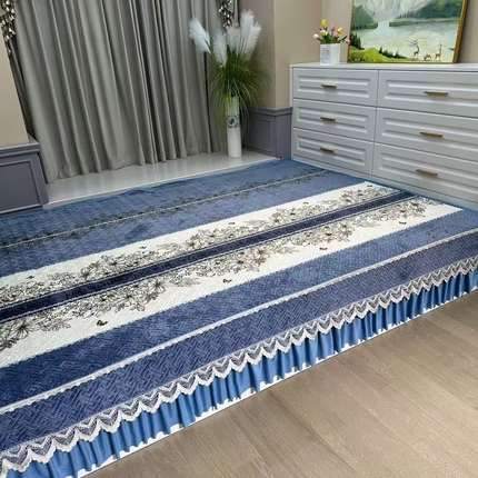 91家纺网 家纺一手货源 找家纺 （总）铭源榻榻米炕盖 新款牛奶绒防滑榻榻米炕盖