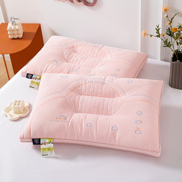 91家纺网 家纺一手货源 找家纺 佳尚枕芯 2025新款A类云感SPA枕芯酒店护颈枕头枕芯 云感SPA护颈枕-粉色