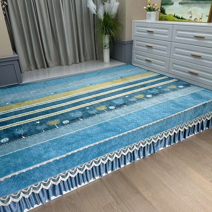 91家纺网 家纺一手货源 找家纺 （总）铭源榻榻米炕盖 新款牛奶绒防滑榻榻米炕盖