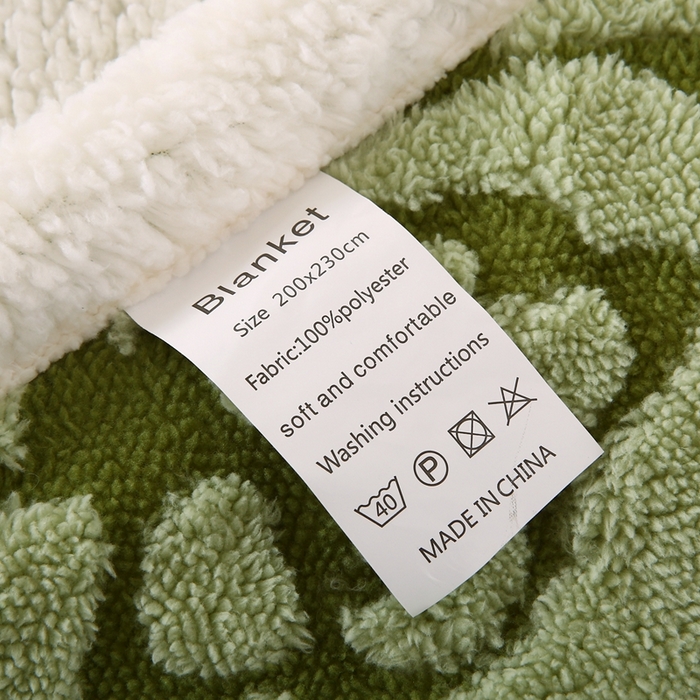 91家纺网 家纺一手货源 找家纺 （总）巴木赫 2024新款提花朵朵绒双层羊羔绒毯