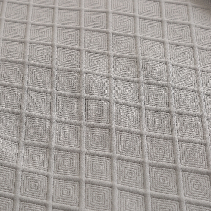 91家纺网 家纺一手货源 找家纺 琪宝阁 2024新款莫代尔针织棉美 容床罩套件-华夫格 灰色