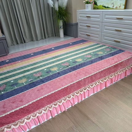 91家纺网 家纺一手货源 找家纺 （总）铭源榻榻米炕盖 新款牛奶绒防滑榻榻米炕盖