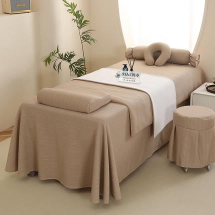 91家纺网 家纺一手货源 找家纺 （总）琪宝阁 2024新款莫代尔针织棉美 容床罩套件-点点