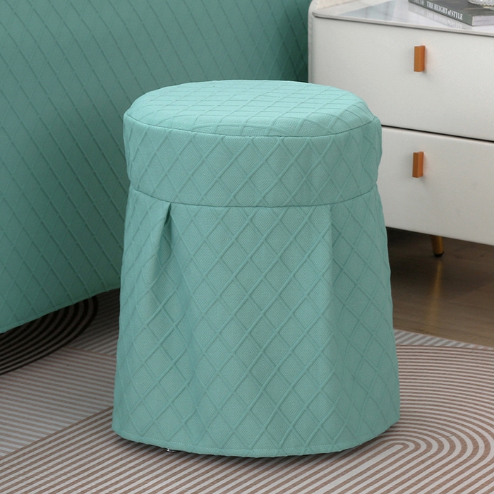 91家纺网 家纺一手货源 找家纺 琪宝阁 2024新款莫代尔针织棉美 容床罩套件-华夫格 绿色