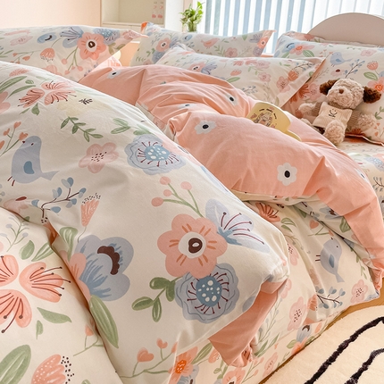 绵庭家纺 2024新款全棉印花四件套 梦娜