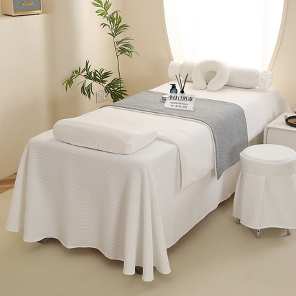 91家纺网 家纺一手货源 找家纺 （总）琪宝阁 2024新款莫代尔针织棉美 容床罩套件-点点