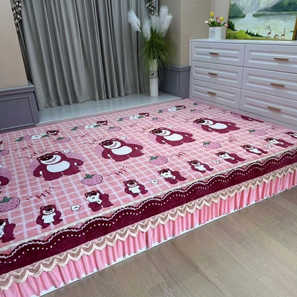 91家纺网 家纺一手货源 找家纺 （总）铭源榻榻米炕盖 新款牛奶绒防滑榻榻米炕盖